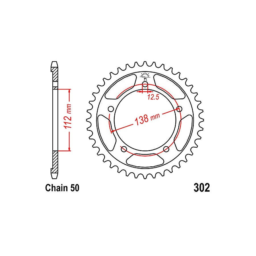Transmission - Couronne - JTR-302 - 530/41 dents