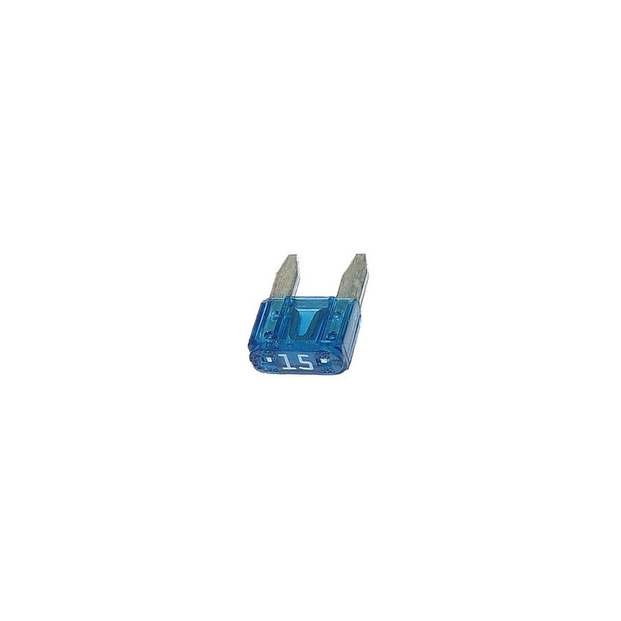 Fusible - Mini fusible - 15A - Bleu - Lg. 11mm