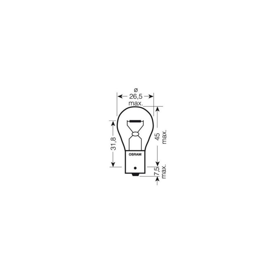 Ampoule - 6v - 15w - BA15S - "clignotant" -