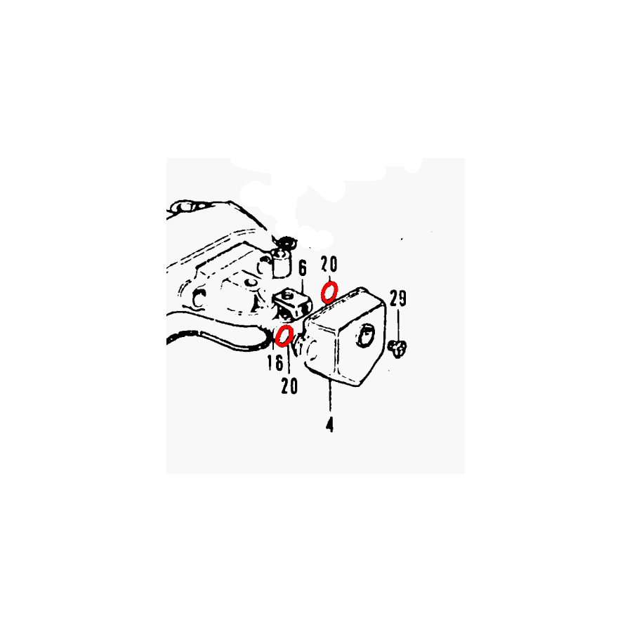 Cache culbuteur - joint torique - 91319-323-000,  ø 6.00 x3.00 mm - (x1)