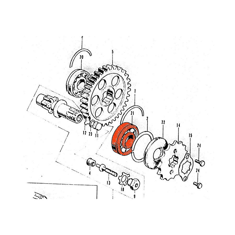 Roulement - 6305-C3 - 25x62x17 mm
