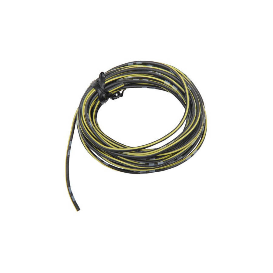 Fil Electrique - 0.75mm2 - Noir, Jaune - 4 metres