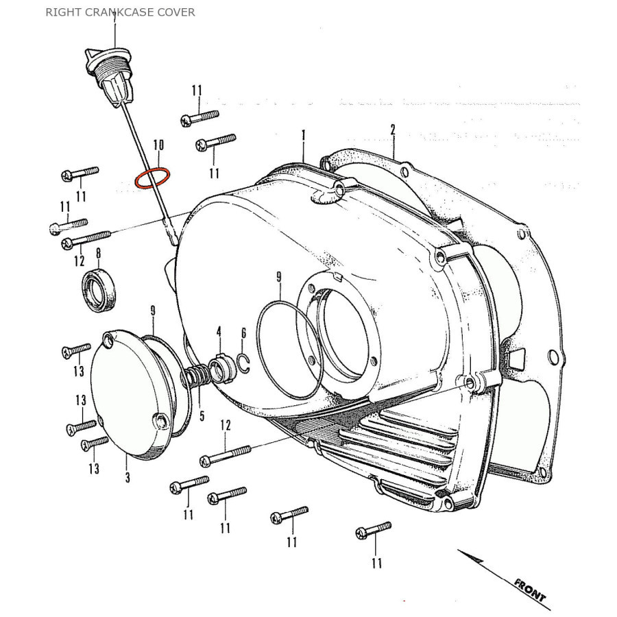 Bouchon de remplissage huile - joint - ø 23.00 x