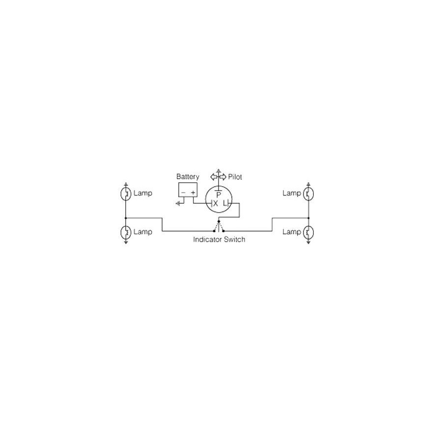 Clignotant - Relai - centrale - 6V / 2x8w +1.5w - 3 Poles