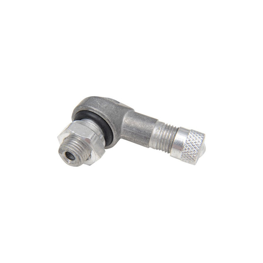 Valve de jante - ø 8.3 mm - coudée - Argent
