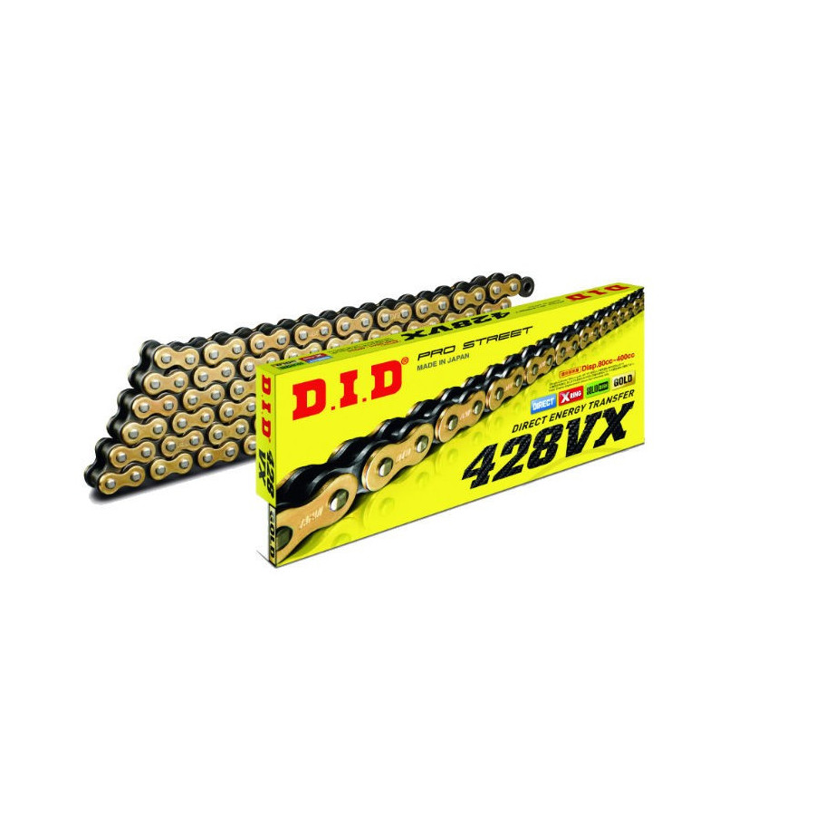 Transmission - Chaine - DID VX3 428, 128 maillons - Or