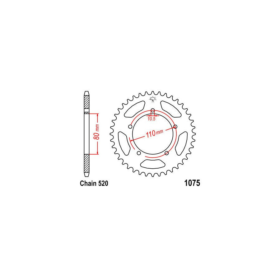 Transmission - Couronne - JTR-1075 - 39 dents