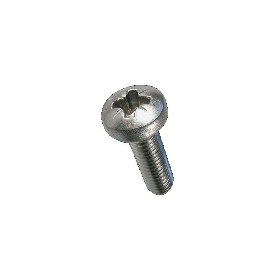Vis - Inox - M5 x12 mm - Cruciforme - bombée - (x10) 