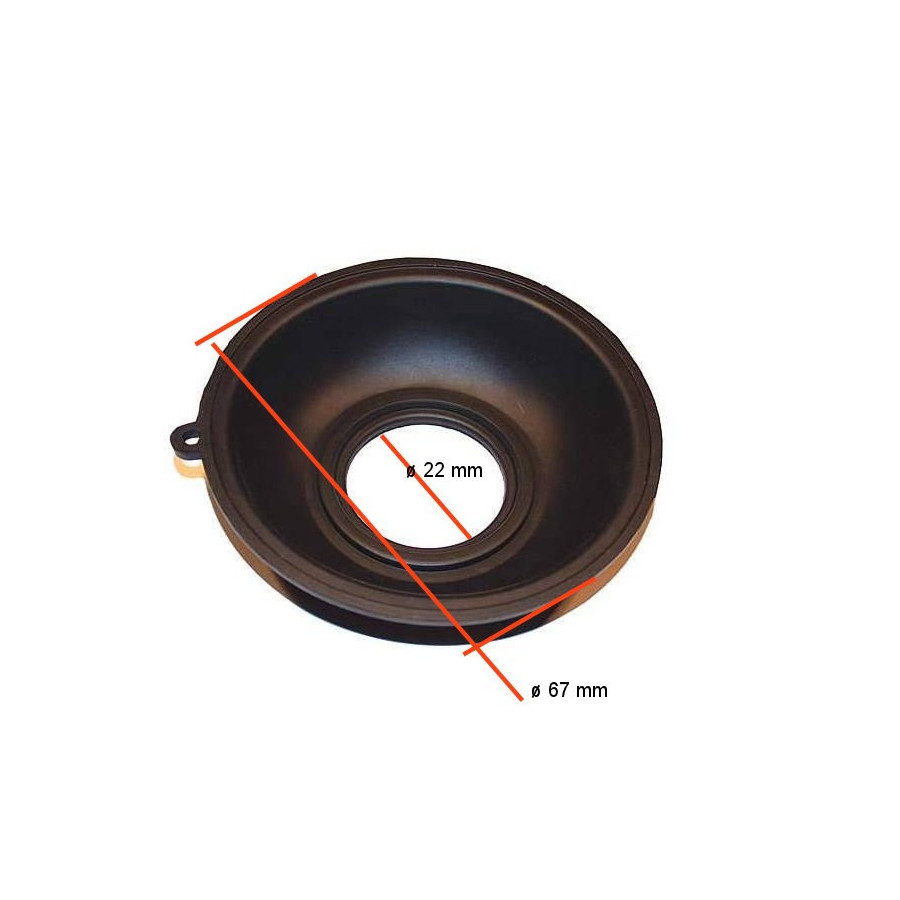 Carburateur - Membrane de boisseau - (x1) - 16111-MG9-004 - 16111-MB1-771