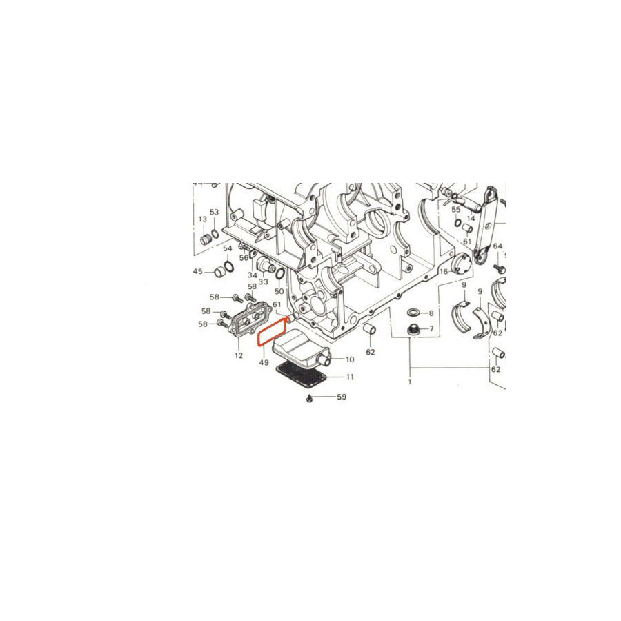 Crepine - Joint de couvercle - GL1000 - GL1100