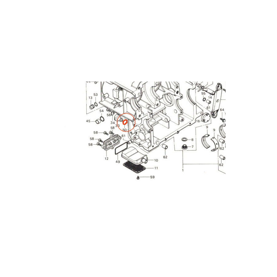 Contacteur point Mort - joint torique - ø 18.00 x3.00 - 91311-044-000