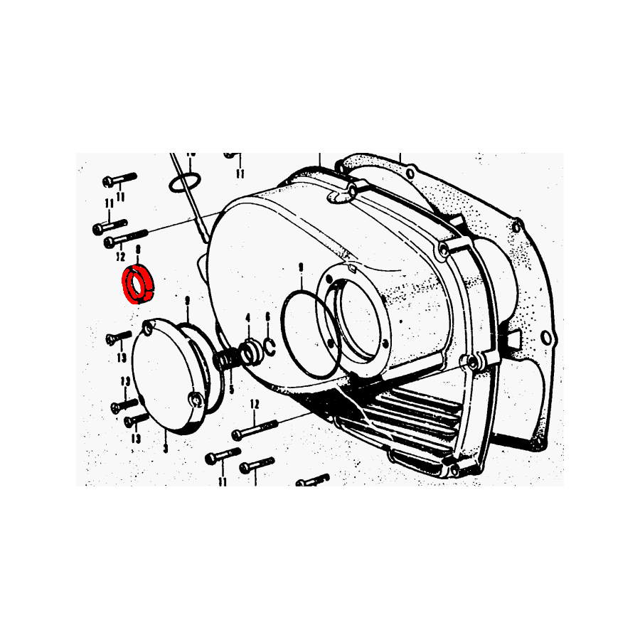 Moteur - Pochette joint a levre -  Kit joint Spi - CB250 / CB350 K