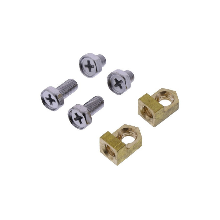 Batterie - Ecrou + vis de fixation "equerre2 - (x2) - M6x1.00