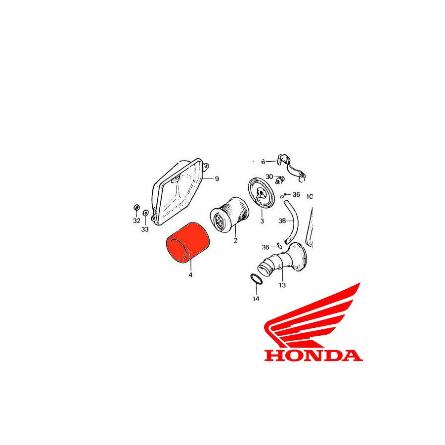 Filtre a air - CB, TL, NX, XL 125 - Honda
