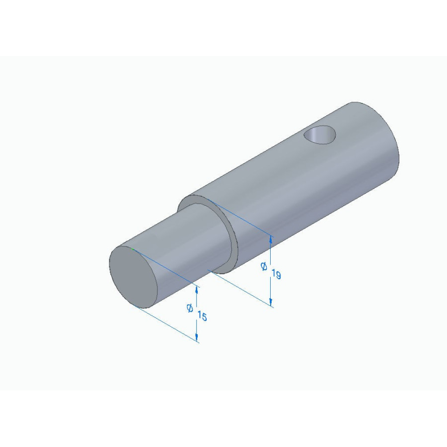 Bequille - roue avant - JMP - Adaptateur de fourche - 15 mm