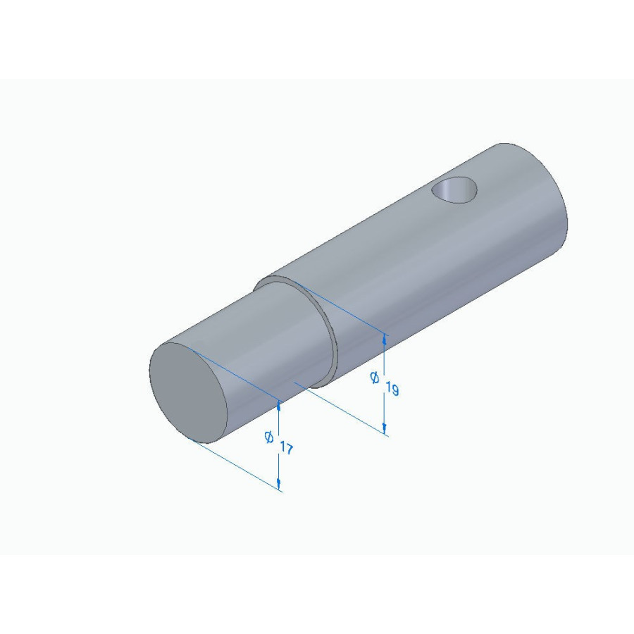 Bequille - roue avant - JMP - Adaptateur de fourche - 17 mm
