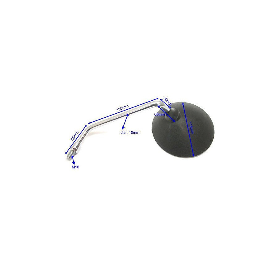 Retroviseur - Droit - bras Chrome - DT, RD, XT  80, 125, 250... - ... - XS1100 - 1J7-26290-02