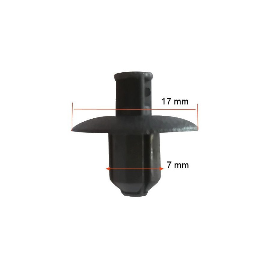Agrafe (x10) - Rivet - Clips de fixation de carenage - ø 6mm - ø 18 mm - (x10)