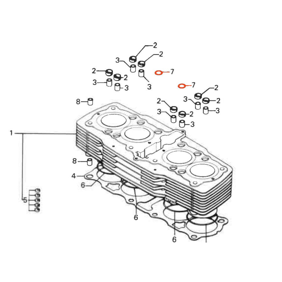Moteur - Joint torique - ø 11.00 x2.50 mm - 91309-035-0000 - 91310-300-000