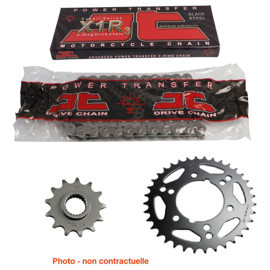 Transmission - Kit Chaine - JT-X1R - 530-xx-xx 98 maillons - Noir - CB500K Four