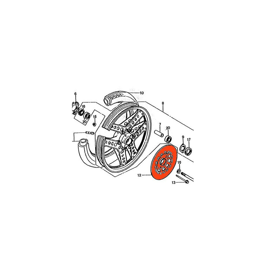Frein - Disque - CB125 Tdj - 45251-KC1-730