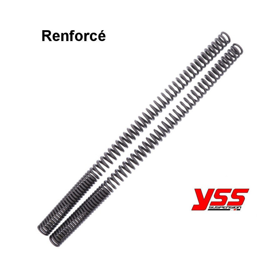 Fourche - Ressort (x2) - ø39 mm , + 100Kg - CB900F - CB1100F - GPZ1100 - ... - DR750/800 - FZ750 - ....