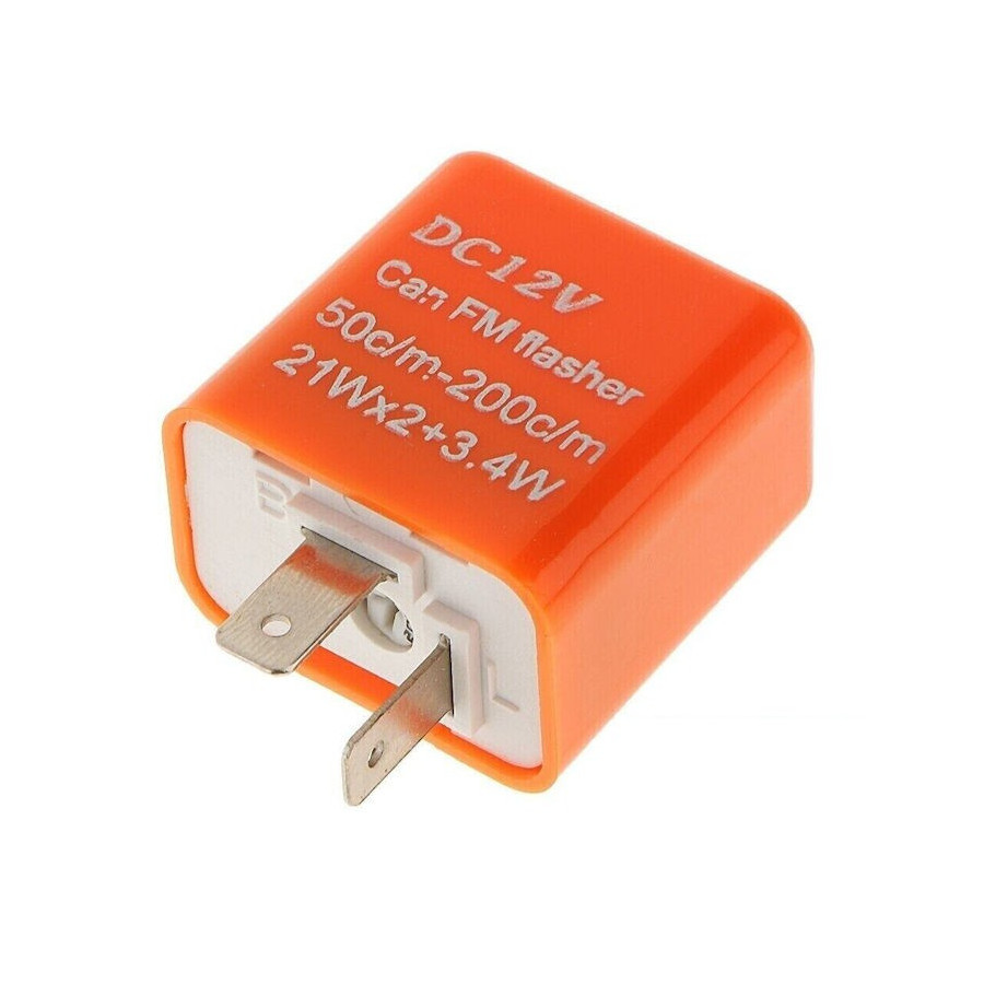 Clignotant - Relai - centrale - 12V - pour clignotant a LED - 2 Poles - reglable