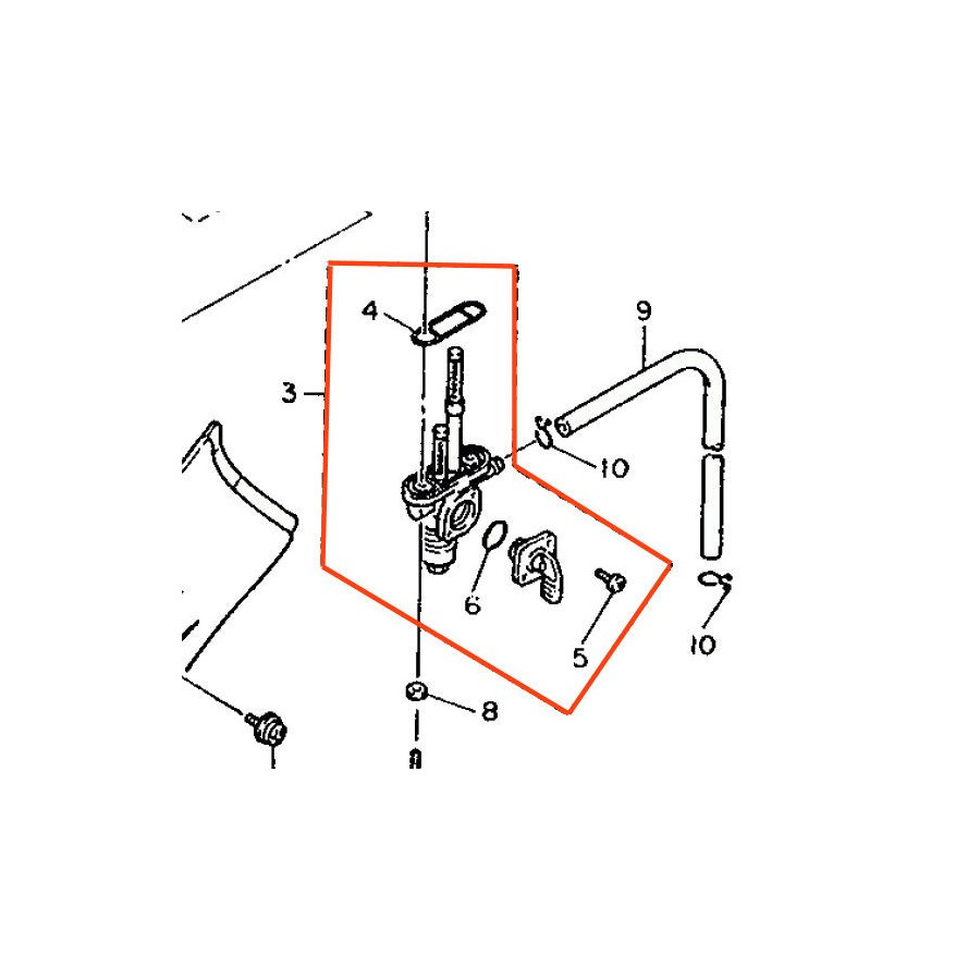 Robinet - 2KF-24500-00 - XT600