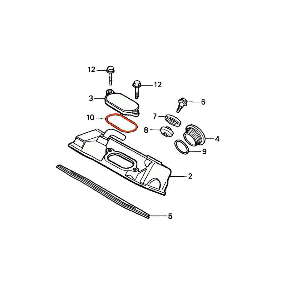 Moteur - Joint torique - 62.40 x2.50 mm - XL600V - VT600/750 - XL600/650 - XRV650
