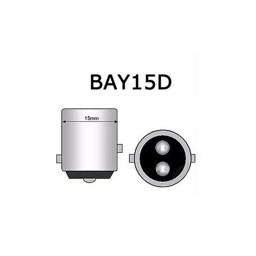 Ampoule - 6v - 18w/5w - BAY15D - Veilleuse/Stop