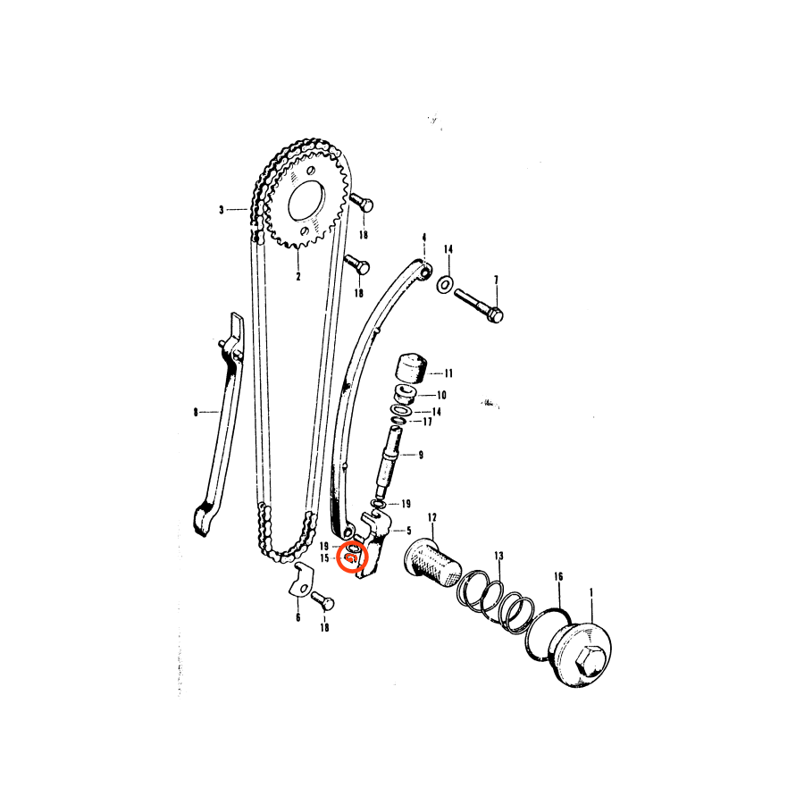 Moteur - Distribution - Clips ø 5mm - 