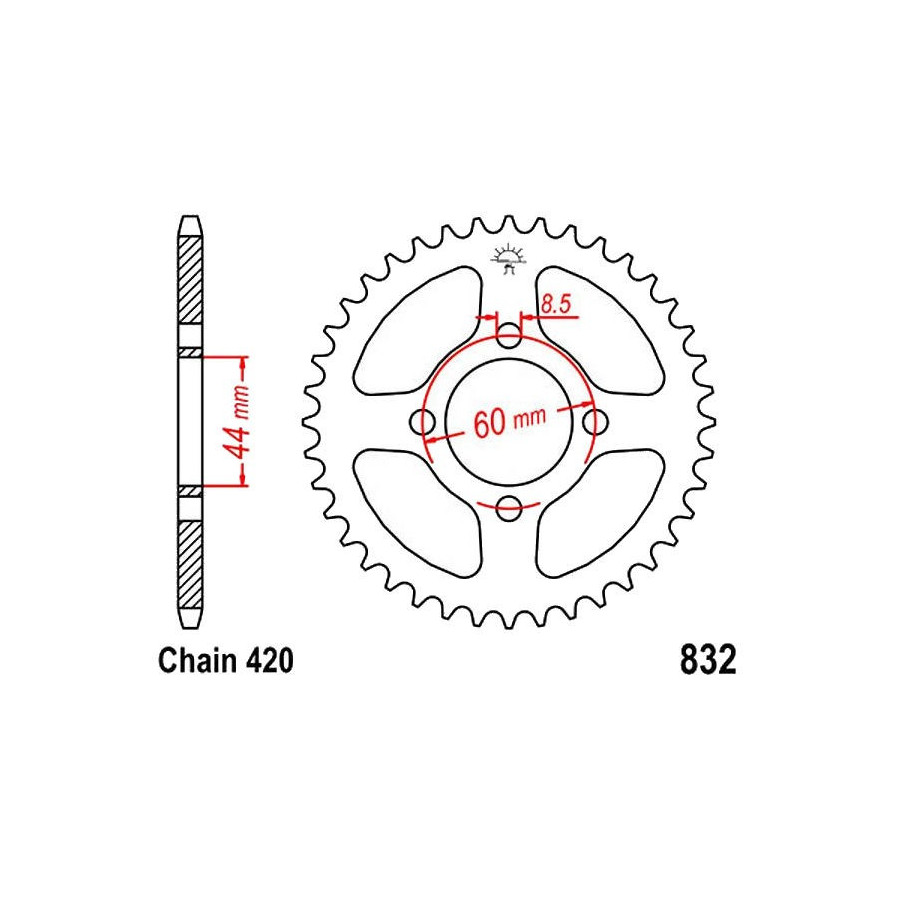Transmission - Couronne - JTR 832 - 41 dents