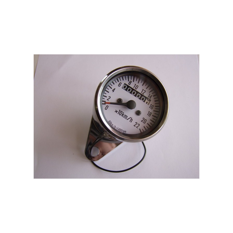 Tableau de bord - Compteur Mécanique Km/h - Roue 15-18" - Blanc