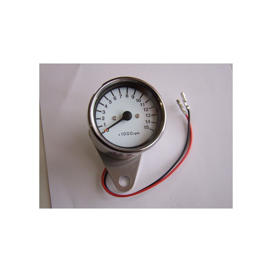 Tableau de bord - Compte Tour - Mecanique - 15000Tr/mn - Blanc