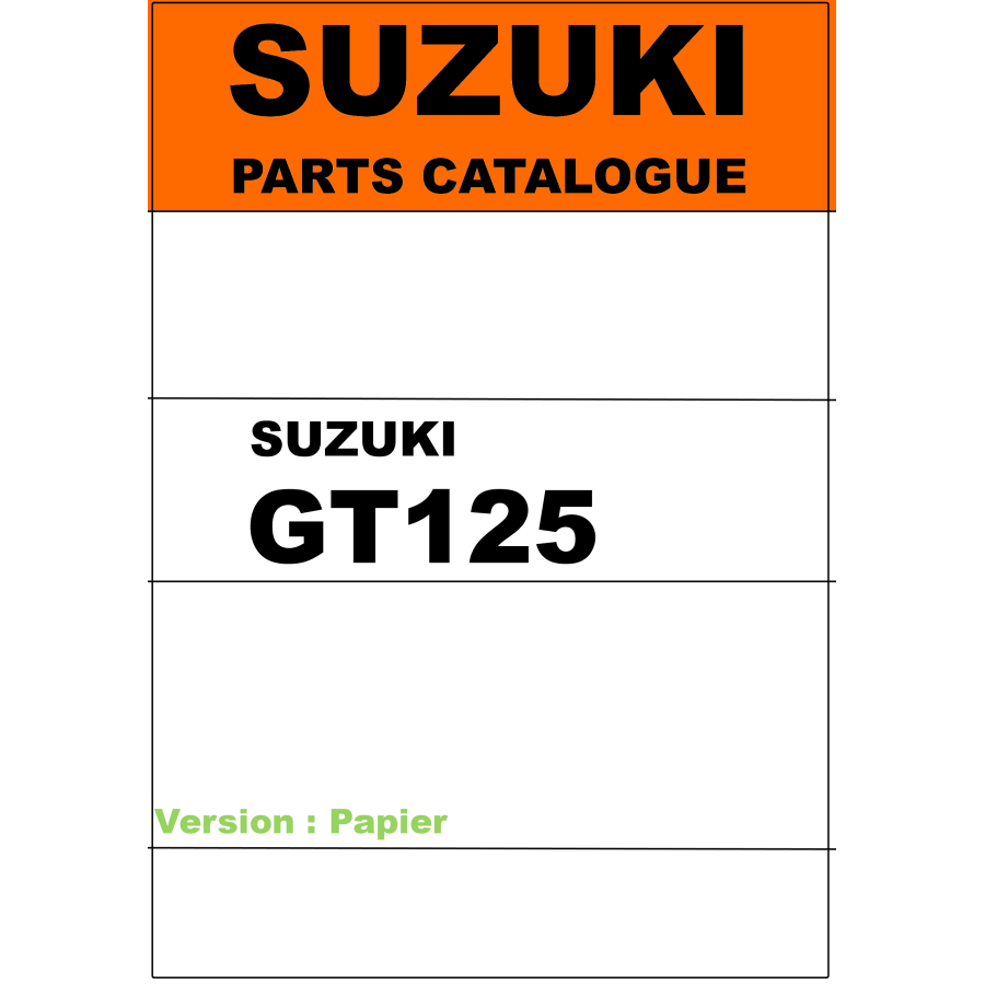 Part List ( liste de piece ) - GT125(M) - Version Papier