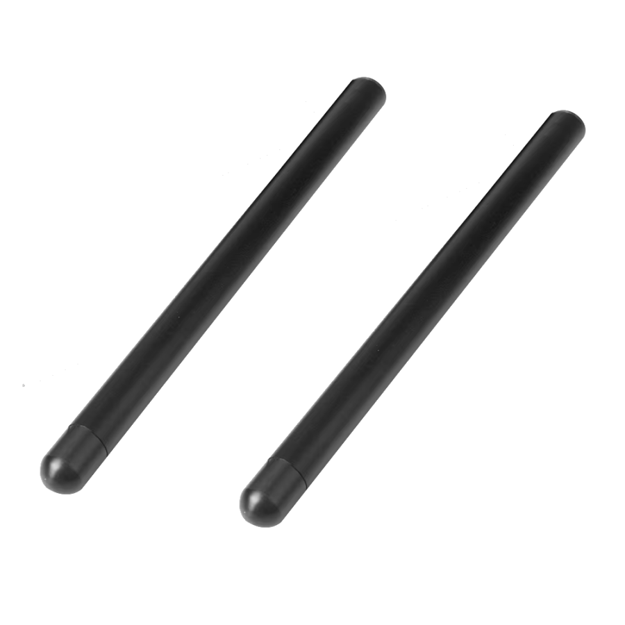 Guidon - Bracelet - (2x) Tube aluminium pour 1/2 guidon - Noir - ø22mm - long 300 mm