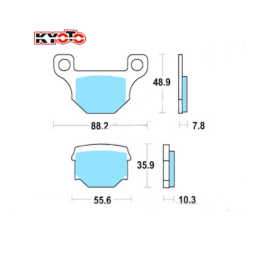 Frein - Jeu de Plaquettes - Kyoto S1055 - Standard - Kawasaki - Suzuki - Yamaha