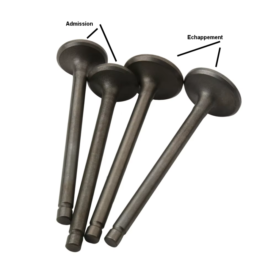 Soupape - Kit de soupape : Admission (x2) +  Echappement (x2) - CB125, CM125, 185, 200