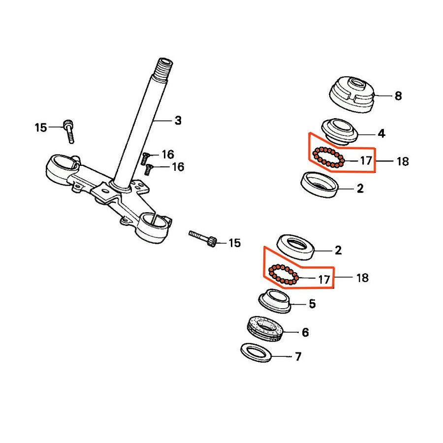 Direction - billes de roulement ø 6.00mm - (Ensemble de 21 billes ) 