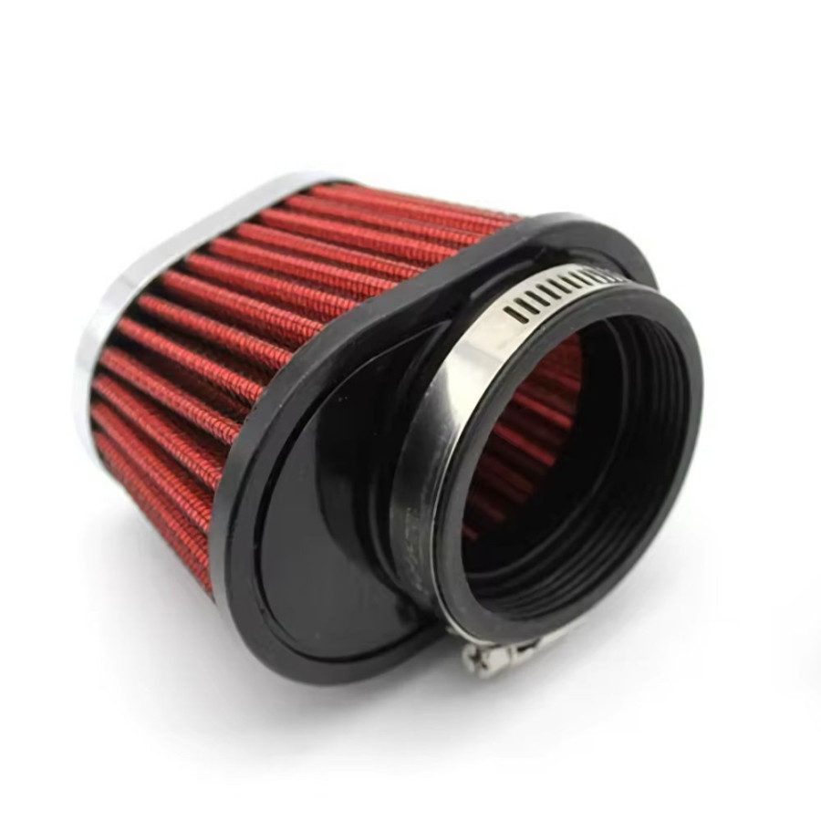 Filtre a air - ø 54 mm - Cornet - Oval - Rouge - 