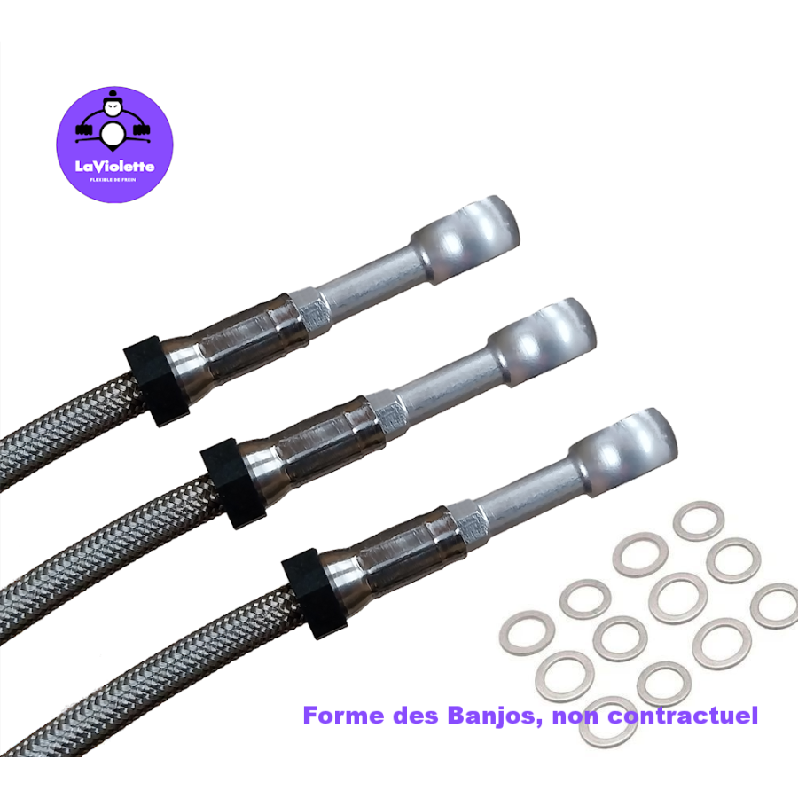 Frein - Durite aviation - Avant - ZX-9R - (ZX900B)