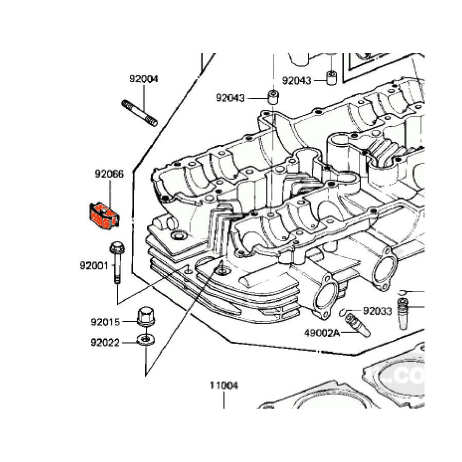 Moteur - 1/2 lune - joint culasse/couvercle - (x1) - 92066-1104 - Origine