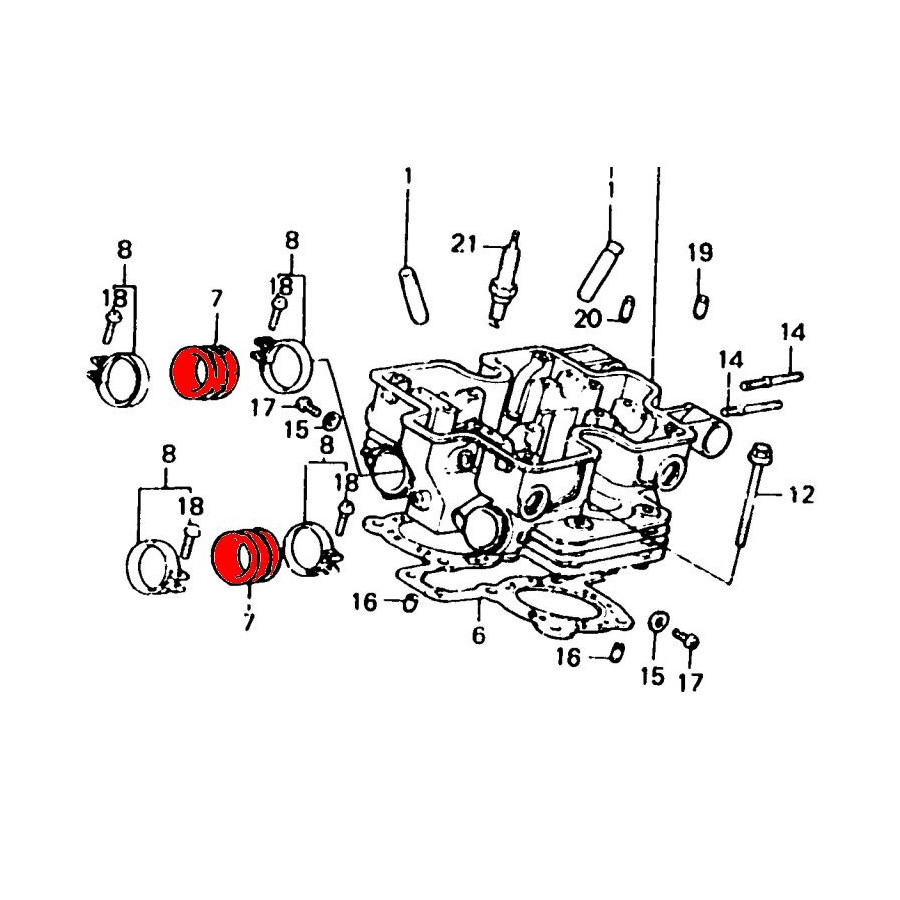 Pipe admission (x1) - VF1000F, VF1000R