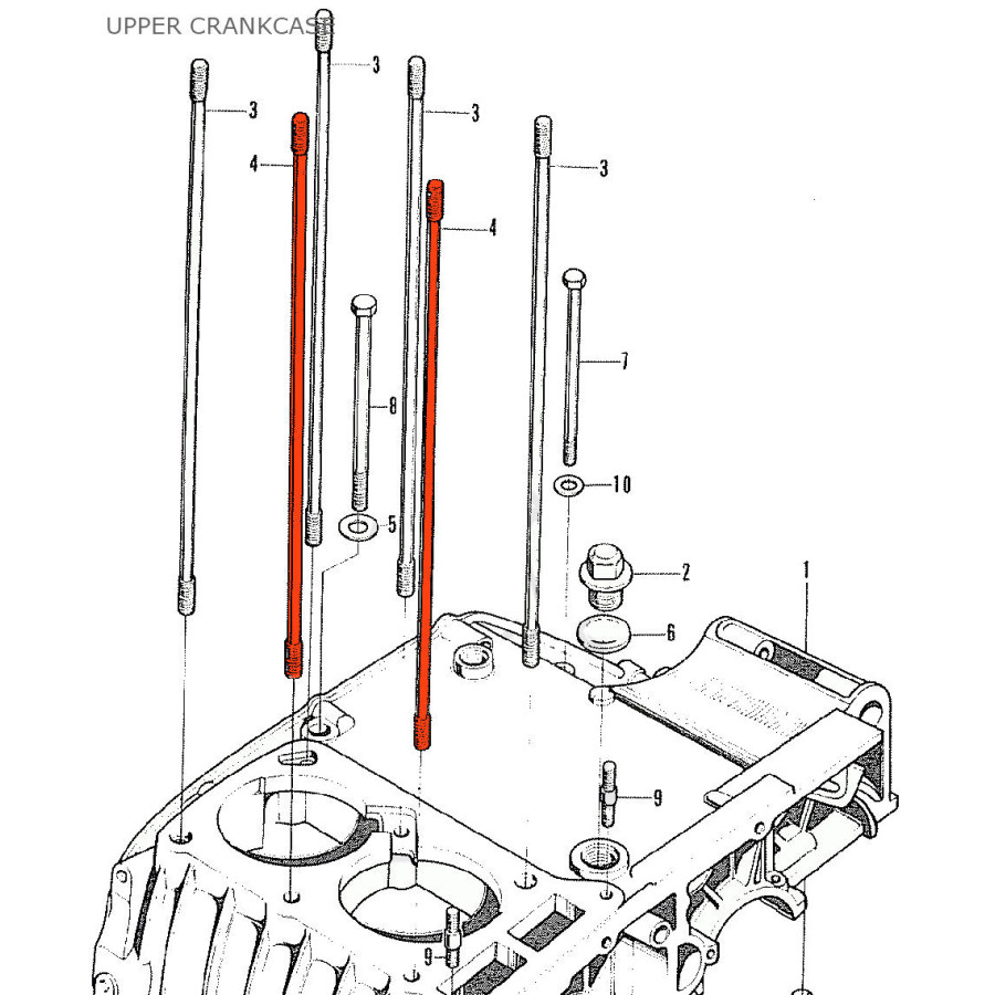 Moteur - Axe de serrage - (x1) - CB125 K5, B6
