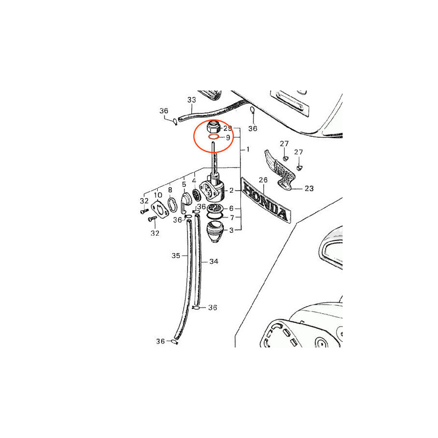 Robinet Essence - Joint plat - ø11 x16 mm