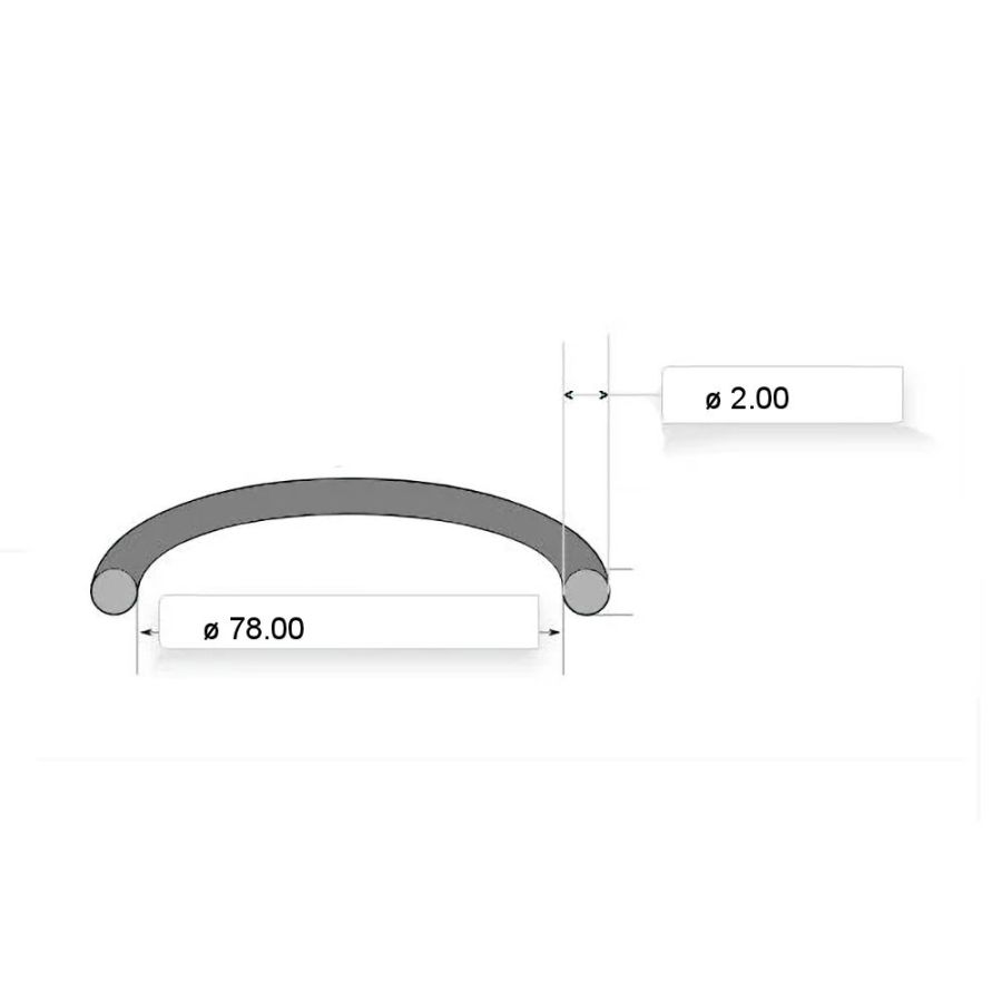 Moteur - joint torique - 78.00 xø2.00mm, CBR600, CBR900, .... vfr...