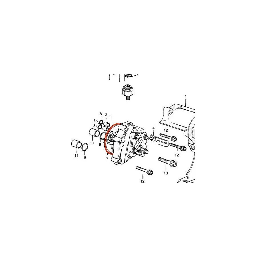 Moteur - Joint torique - 62.40 x2.50 mm - XL600V - VT600/750 - XL600/650 - XRV650