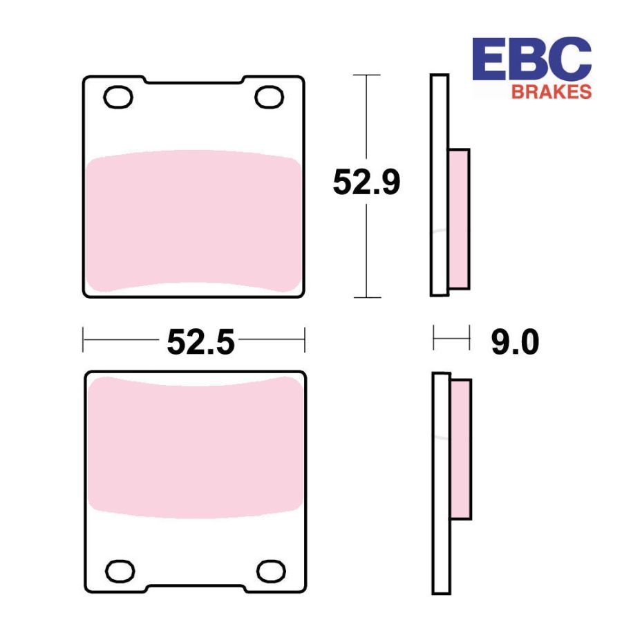 copy ofFrein - Jeu de Plaquettes - EBC - FA146 - Organic