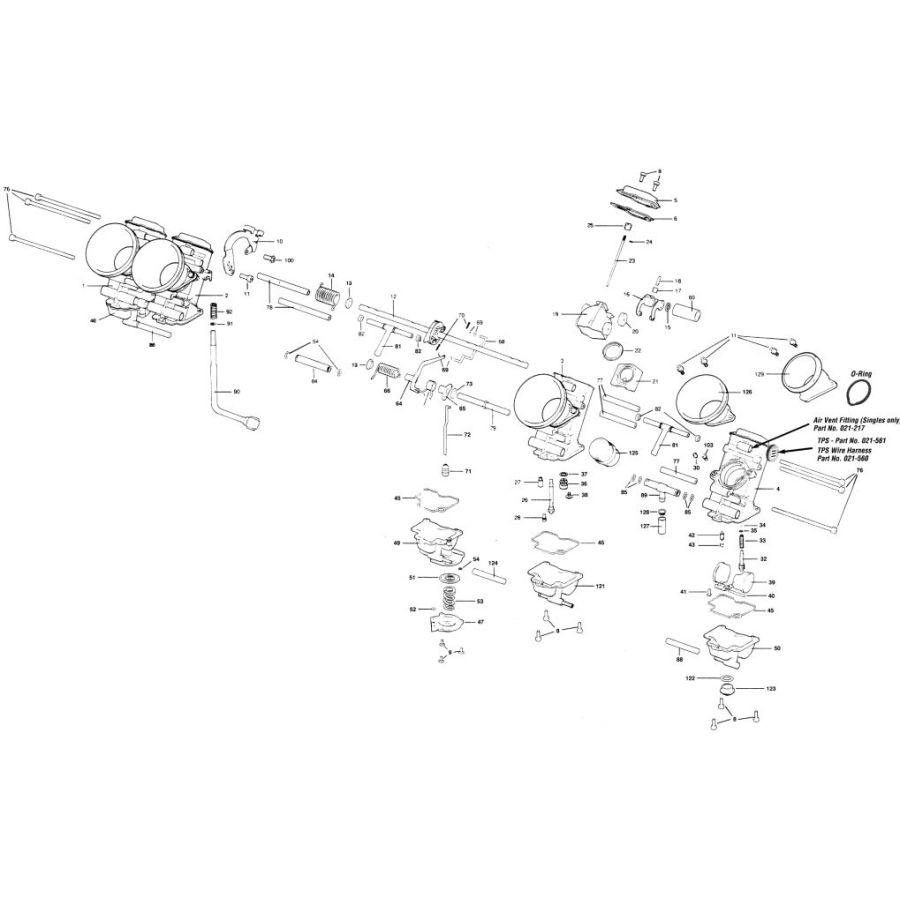 Carburateur - Kit de reparation - Rampe - FCR - 35, 37, 39