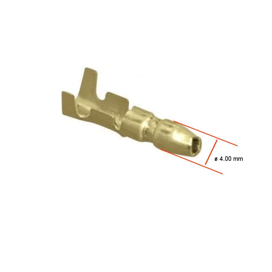 Cosse ronde ø4.00mm - Male a sertir - (x10)